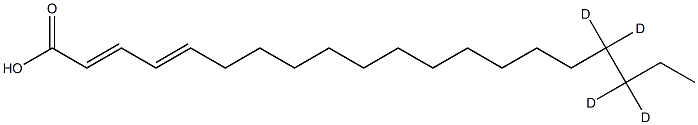 Eicosadienoic Acid-17,17,18,18-D4 结构式