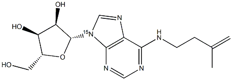 N6-Isopentenyladenosine-15N 结构式