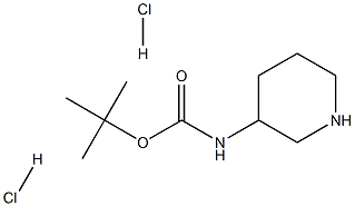BOC-3-氨基哌啶双盐酸盐 结构式