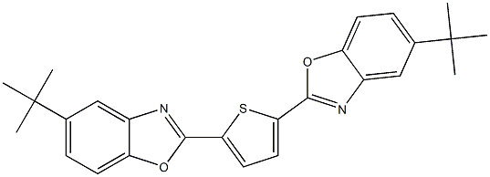 2,5-双(5-叔丁基-2-苯并唑基)噻吩 结构式