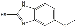 5-甲氧基-2-苯并咪唑基硫醇 结构式