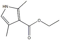 2,4-二甲基-3-吡咯甲酸乙酯 结构式
