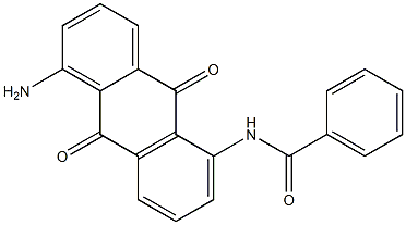 1-氨基-5-苯甲酰氨基蒽醌 结构式
