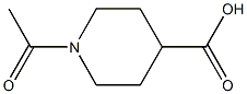 N-乙酰基-4-哌啶甲酸 结构式