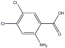 2-氨基-4,5-二氯苯甲酸 结构式