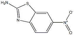 2-氨基-6-硝基苯骈噻唑 结构式
