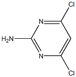 4,6-二氯-2-氨基嘧啶 结构式