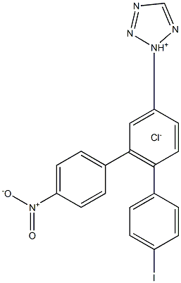 2-对碘苯基-3-对硝基苯基-5-苯-2H-四氮唑氯 结构式