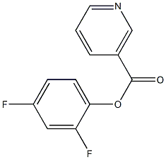 2,4-二氟苯肼烟酸盐 结构式
