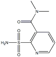 2-氨基磺酰基-N,N-二甲基烟酰氨 结构式