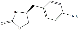 (S)-4-(4-氨苄基)-2-恶唑烷酮 结构式