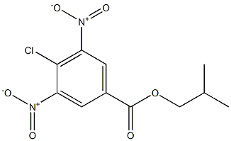 4-氯-3,5-二硝基苯甲酸异丁酯 结构式