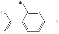 2-溴-4-氯苯甲酸 结构式