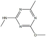 2-甲氨基-4-甲基-6-甲氧基-1,3,5-三嗪 结构式