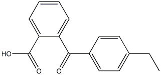 2-(4-乙基苯甲酰)苯甲酸 结构式
