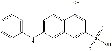 2-苯基氨基-5-萘酚-7-磺酸 结构式