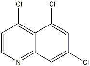 4,5,7-三氯喹啉 结构式