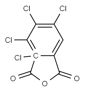 2,3,4,5-四氯苯酐 结构式