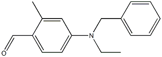 N-乙基-N-苄基-4-氨基-2-甲基苯甲醛 结构式