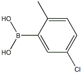 5-氯-2-甲基苯硼酸 结构式