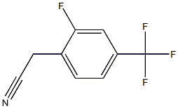 2-氟-4-三氟甲基苯乙腈 结构式