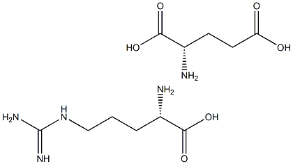 L-精氨酸谷氨酸 结构式