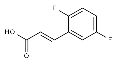 反-2,5-二氟肉桂酸 结构式