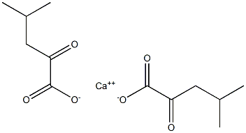 4-甲基-2-氧代-戊酸钙盐 结构式