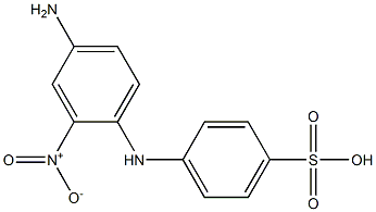 2-硝基-4'-氨基二苯胺-4-磺酸 结构式