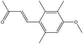 4-甲氧基-2,3,6-三甲基苯基-3-丁烯-2-酮 结构式