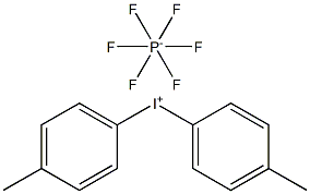 4,4'-二甲基二苯基碘鎓六氟磷酸盐 结构式