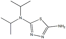 2-氨基-5-二异丙胺基-1,3,4-噻二唑 结构式