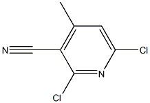 2,6-二氯-4-甲基-3-氰基吡啶 结构式