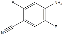 4-氨基-2,5-二氟苯腈 结构式