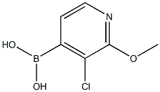 3-氯-2-甲氧基-4-吡啶硼酸 结构式