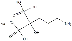 4-氨基-1-羟基丁叉-1,1-二膦酸单钠盐 结构式