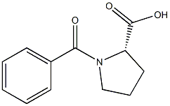 N-苯甲酰脯氨酸 结构式
