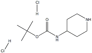 BOC-4-氨基哌啶双盐酸盐 结构式