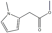 N-甲基-2-吡咯乙酸甲酯 结构式