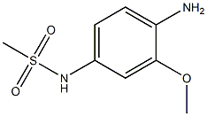 2-甲氧基-4-甲磺酰氨基苯胺 结构式