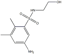 5-氨基-N-(2-羟乙基)-2,3-二甲基苯磺酰胺 结构式