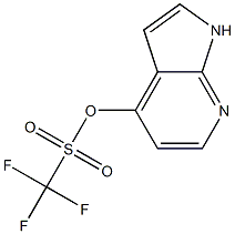 1H-PYRROLO[2,3-B]PYRIDIN-4-YLTRIFLUOROMETHANESULFONATE 结构式