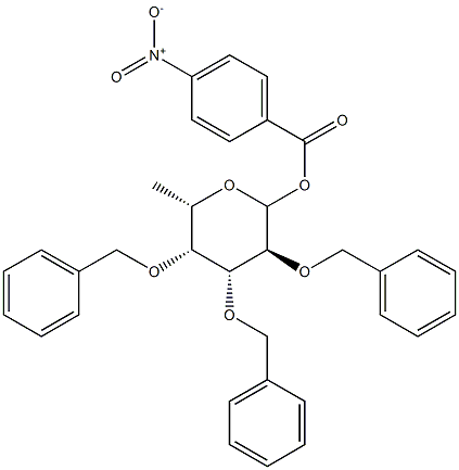 4-Nitrobenzoyl2,3,4-tri-O-benzyl-L-fucopyranose 结构式