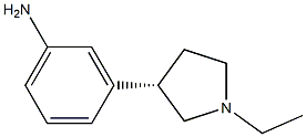 (S)-3-(1-ethylpyrrolidin-3-yl)benzenamine 结构式
