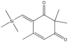 2,2,5-Trimethyl-6-trimethylsilylmethylenecyclohex-4-ene-1,3-dione 结构式