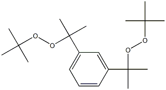 m-Bis(tert-butylperoxyisopropyl)benzene. 结构式