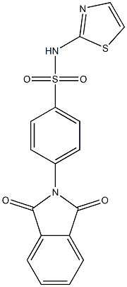 Phthtalylsulfathiazole 结构式