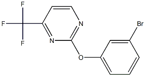 2-(3-BROMOPHENOXY)-4-(TRIFLUOROMETHYL)PYRIMIDINE 结构式