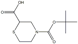 4-(TERT-BUTOXYCARBONYL)THIOMORPHOLINE-2-CARBOXYLICACID 结构式