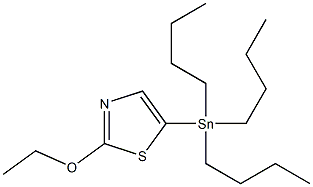 2-Ethoxy-5-(tributylstannyl)-1,3-thiazole 结构式